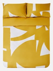 Jasper Conran London Bamboo Yellow 300 Thread Count Graphic Print 100% Cotton Duvet Cover and Pillowcase Set - Image 3 of 4