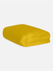 Jasper Conran London Bamboo Yellow 300 Thread Count Percale Weave Plain Duvet Cover - Image 3 of 4