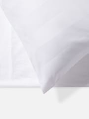 Jasper Conran London White 500 Thread Count Satin Stripe 100% Cotton Pillowcase - Image 2 of 4