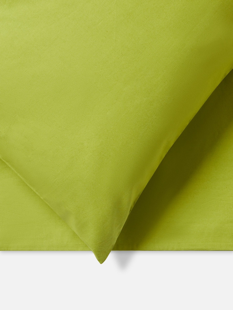 Jasper Conran London Spinach Green 100% Cotton 300 Thread Count Percale Pillowcase - Image 2 of 4