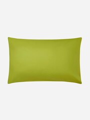 Jasper Conran London Spinach Green 100% Cotton 300 Thread Count Percale Pillowcase - Image 3 of 4