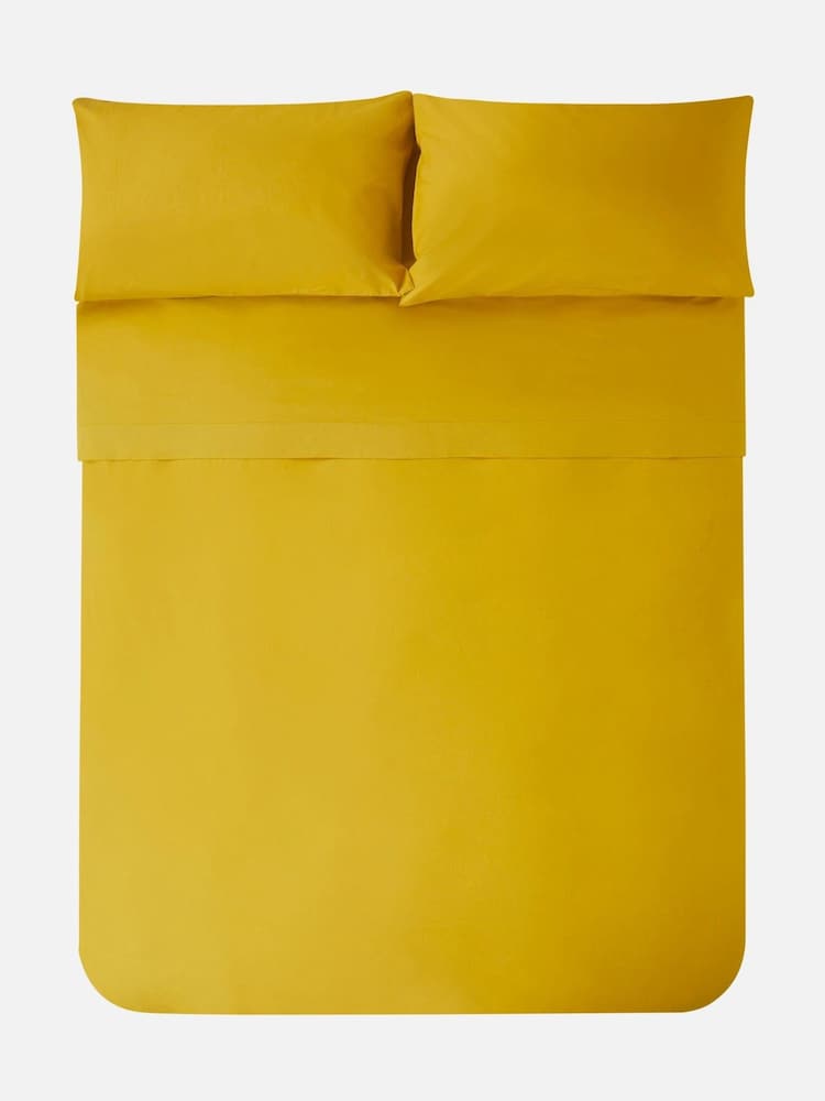 Jasper Conran London Bamboo Yellow 300 Thread Count Percale Pillowcase - Image 2 of 4