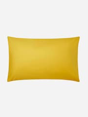 Jasper Conran London Bamboo Yellow 300 Thread Count Percale Pillowcase - Image 4 of 4