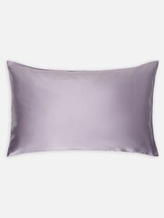 Jasper Conran London Lavender Grey Organic Silk Pillowcase - Image 1 of 2