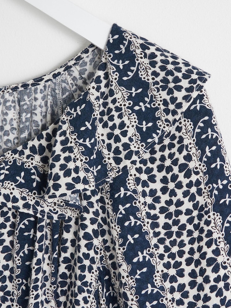 Oliver Bonas Blue Mono Mini Dress - Image 8 of 8