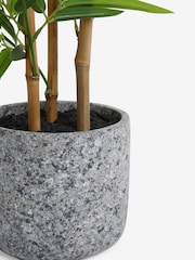 Green Artificial Bamboo Tree Plant In Concrete Pot - Image 2 of 3