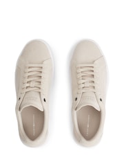 Tommy Hilfiger Natural Suede Court Trainers - Image 5 of 6