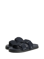 Tommy Hilfiger Blue Webbing Strap Buckle Suede Sandals - Image 3 of 6