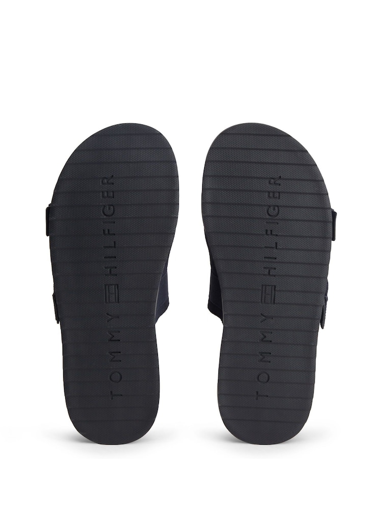 Tommy Hilfiger Blue Webbing Strap Buckle Suede Sandals - Image 6 of 6 Tommy Hilfiger Blue Webbing Strap Buckle Suede Sandals - Image 6 of 6