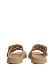 Tommy Hilfiger Natural Webbing Strap Buckle Suede Sandals - Image 4 of 6