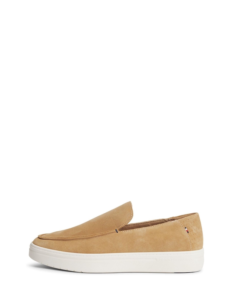 Tommy Hilfiger Natural Lightweight Suede Loafers - Image 2 of 6 Tommy Hilfiger Natural Lightweight Suede Loafers - Image 2 of 6