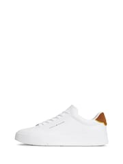 Tommy Hilfiger White Court Essential Leather Trainers - Image 2 of 6