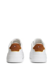 Tommy Hilfiger White Court Essential Leather Trainers - Image 4 of 6