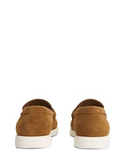 Tommy Hilfiger Natural Flag Plaque Suede Loafers - Image 4 of 6