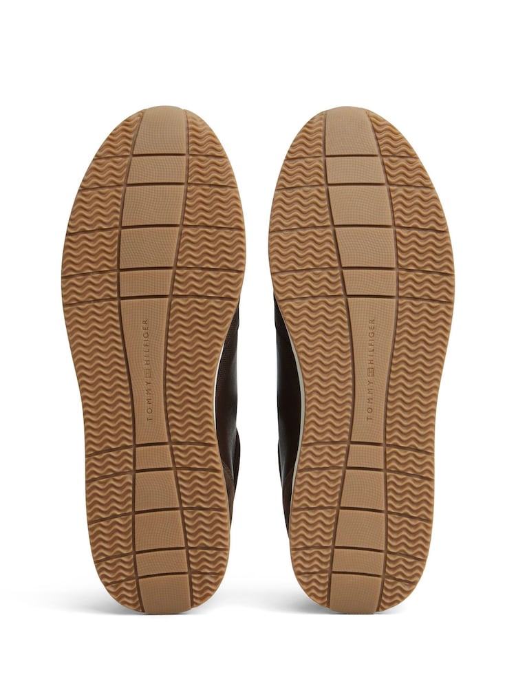 Tommy Hilfiger Brown Suede Mixed Texture Trainers - Image 6 of 6 Tommy Hilfiger Brown Suede Mixed Texture Trainers - Image 6 of 6