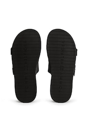 Tommy Hilfiger Black Webbing Strap Buckle Suede Sandals - Image 6 of 6