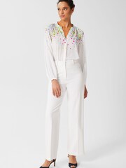 Hobbs White Alycia Blouse - Image 1 of 4