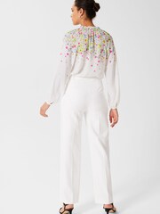 Hobbs White Alycia Blouse - Image 2 of 4