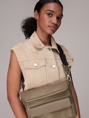 Whistles Green Cross-Body Vida Bag - Image 1 of 4