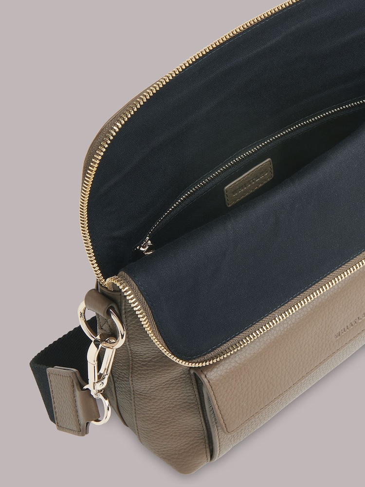 Whistles Green Cross-Body Vida Bag - Image 4 of 4