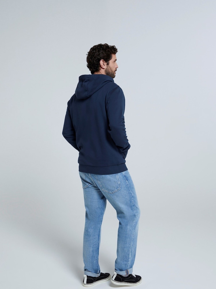 Animal Blue Mens Woody Zip 100% Cotton Hoodie - Image 4 of 4