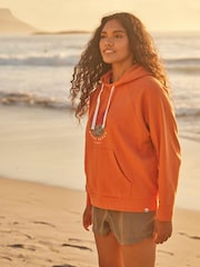 Animal Womens Orange Kaya Organic Happy Hoodie - Image 1 of 10