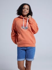 Animal Womens Orange Kaya Organic Happy Hoodie - Image 4 of 10