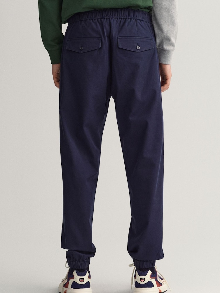GANT Blue Jogger Chinos - Image 2 of 3