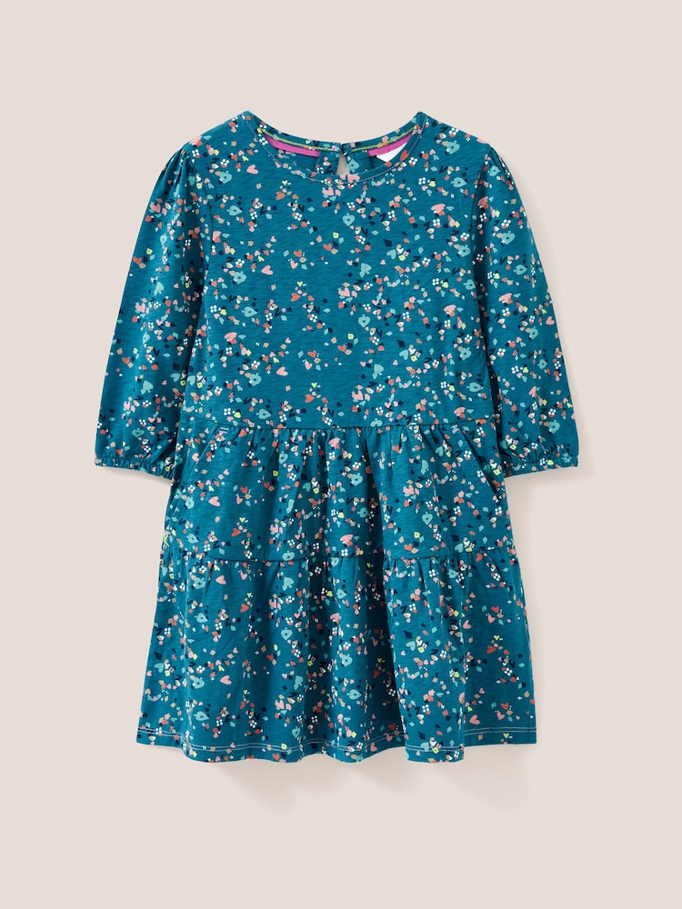 White Stuff Blue Dotty Printed Jersey Dress - Image 1 of 3 White Stuff Blue Dotty Printed Jersey Dress - Image 1 of 3