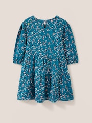 White Stuff Blue Dotty Printed Jersey Dress - Image 2 of 3