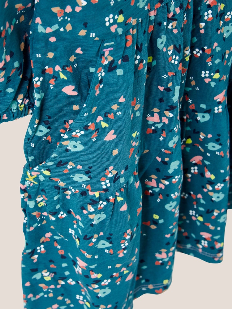 White Stuff Blue Dotty Printed Jersey Dress - Image 3 of 3 White Stuff Blue Dotty Printed Jersey Dress - Image 3 of 3