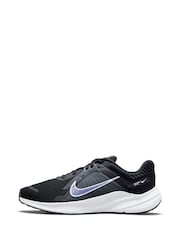 Nike Black/Purple Quest 5 Road Running Trainers - Image 4 of 9