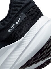 Nike Black/Purple Quest 5 Road Running Trainers - Image 9 of 9