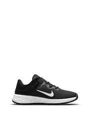 Nike Black/White Revolution 6 FlyEase Junior Trainers - Image 3 of 11