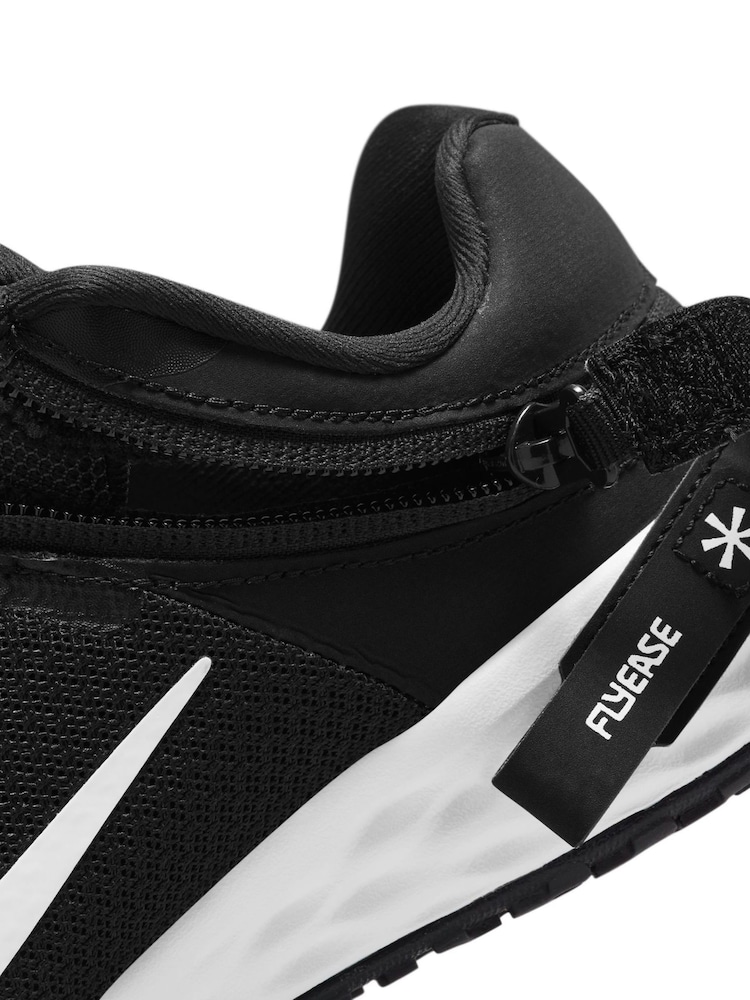 Zwart/wit - Nike Revolution 6 FlyEase sneakers voor kinderen - Image 9 of 11