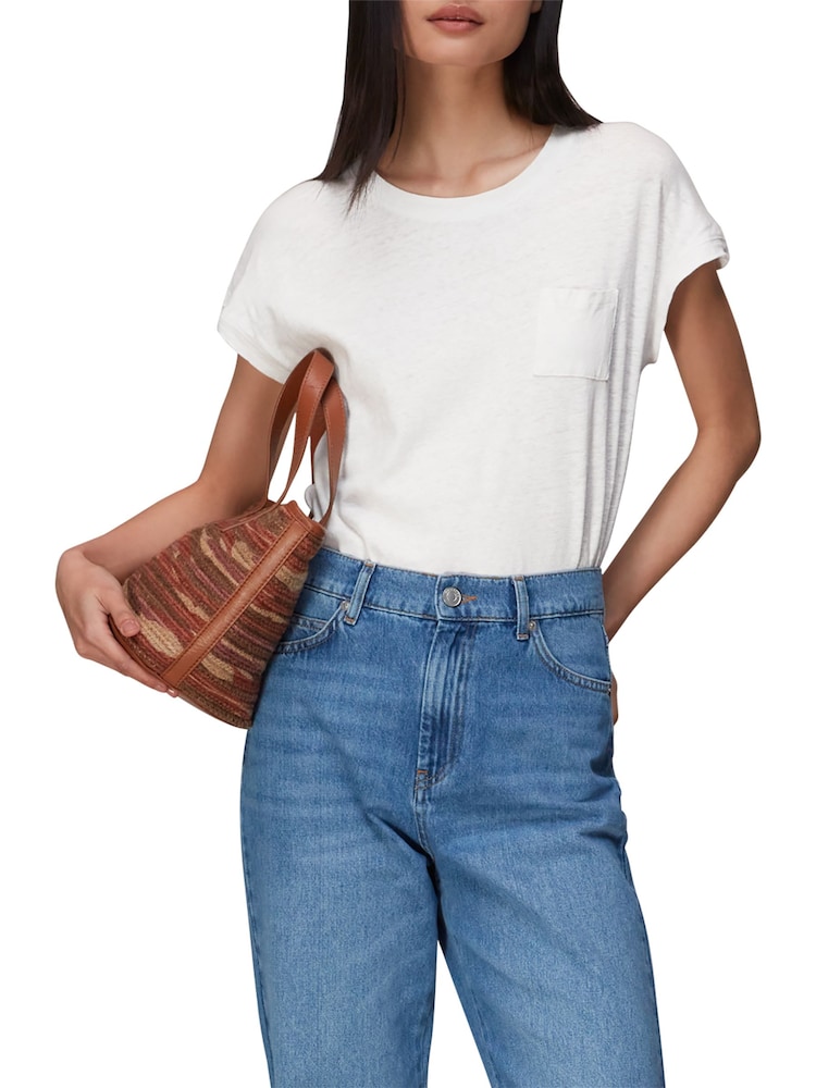 Whistles Ember Linen Pocket T-Shirt - Image 1 of 1