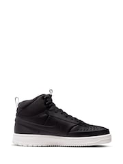 Nike Black Court Vision Mid Trainers - Image 3 of 10