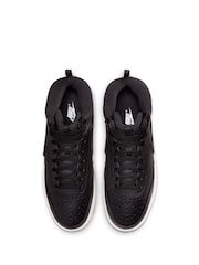 Nike Black Court Vision Mid Trainers - Image 6 of 10