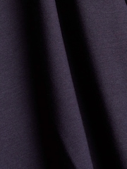 Esprit Navy Blue Wrap-Over Effect Jersey Dress - Image 7 of 7