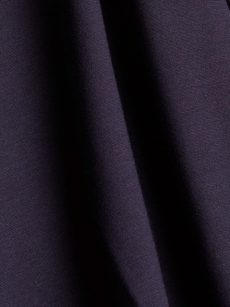 Esprit Navy Blue Wrap-Over Effect Jersey Dress - Image 7 of 7