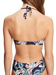 Esprit Navy Blue Underwire Balconette Bikini Top - Image 3 of 6