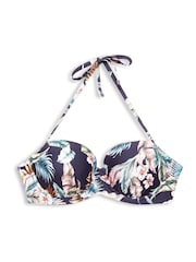 Esprit Navy Blue Underwire Balconette Bikini Top - Image 6 of 6