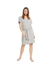 Пляжное платье цвета хаки в полоску Esprit - Изображение 3 из 9