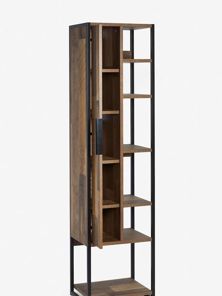 Natural Bronx Tall Boy Shelf Storage Unit - Image 8 of 8