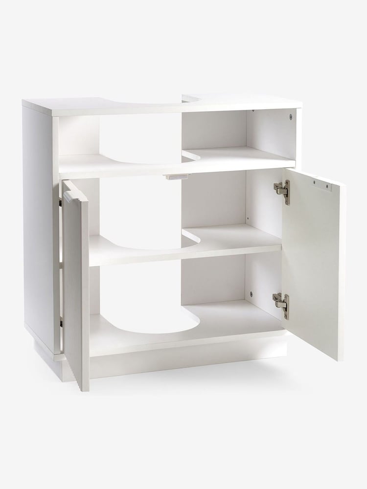White Garda Textured Under Sink Storage Unit - Image 7 of 7 White Garda Textured Under Sink Storage Unit - Image 7 of 7