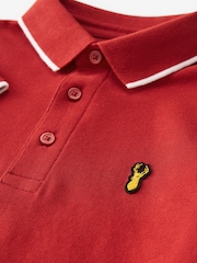 Dark Red Short Sleeve Polo Shirt (3-16yrs) - Image 3 of 3