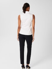 Hobbs White Sleeveless Blouse - Image 4 of 4