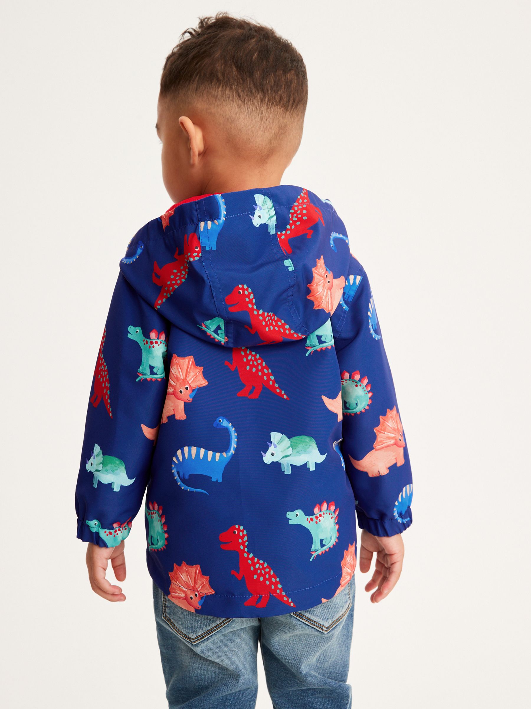 Buy Navy Blue Dinosaur Shower Resistant Jacket 3mths 7yrs from Next Luxembourg