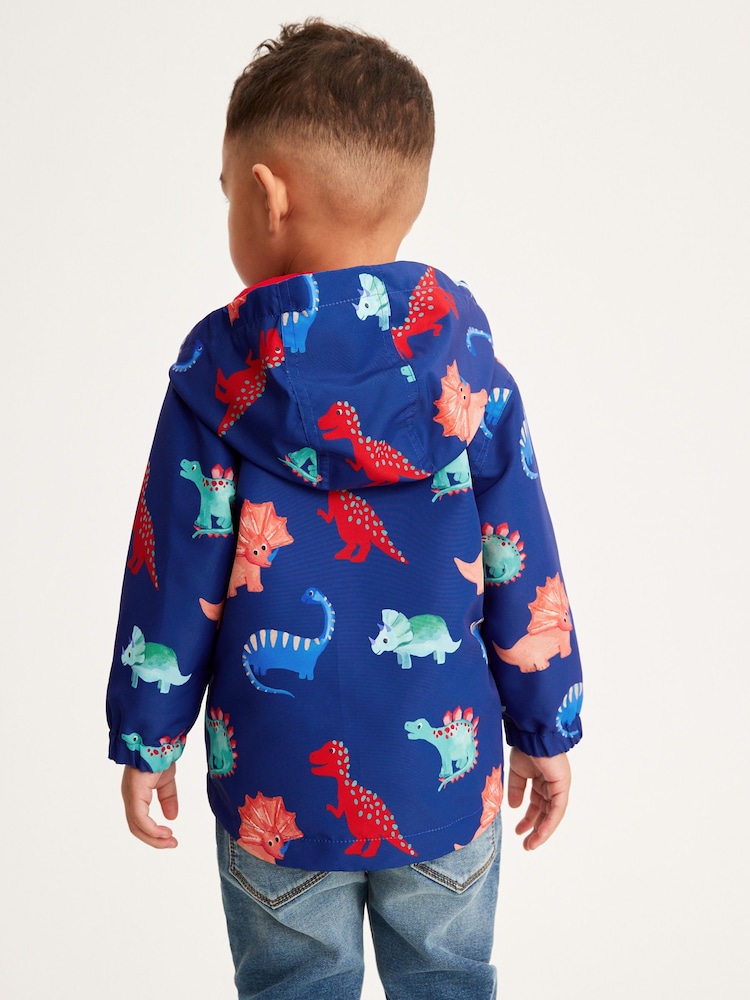 Navy Blue Dinosaur Shower Resistant Jacket (3mths-7yrs) - Image 2 of 6