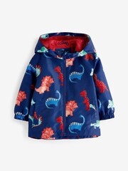 Navy Blue Dinosaur Shower Resistant Jacket (3mths-7yrs) - Image 4 of 6